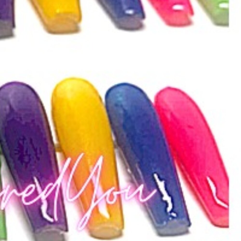 Gel PRESS'ON Nails: RAINBOW